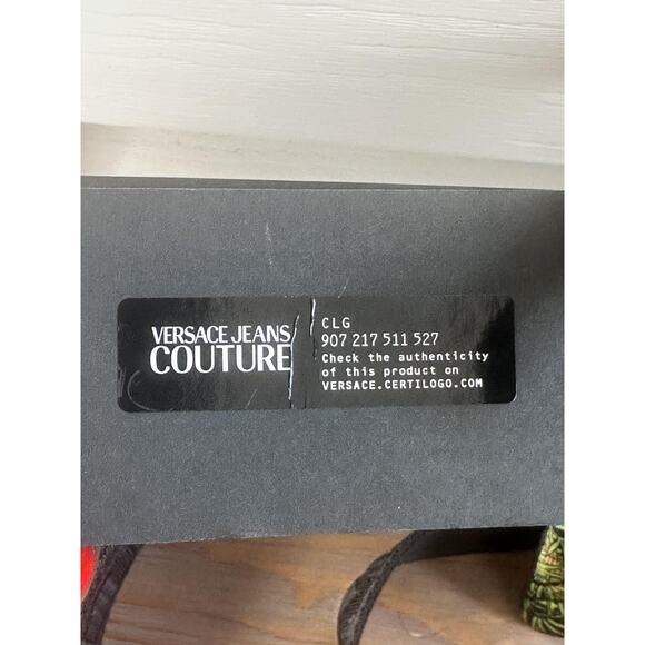 Versace Jeans Couture Crossbody Bag Womens Small Multicolor Tiger Nylon Quilted - Picture 3 of 9